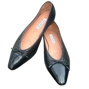 AQUAZZURA Gioia ballet flats, size US 9.5 Old Money Quiet Luxury Made In Italy